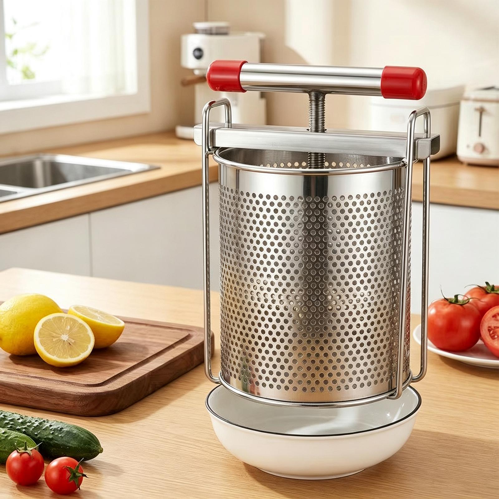 Citrus Juicer Bar - ステンレス製手動ジューサー、家庭用フルーツハニープレス機、家庭用キッチン向けのフルーツ・野菜・ワインプレス機。