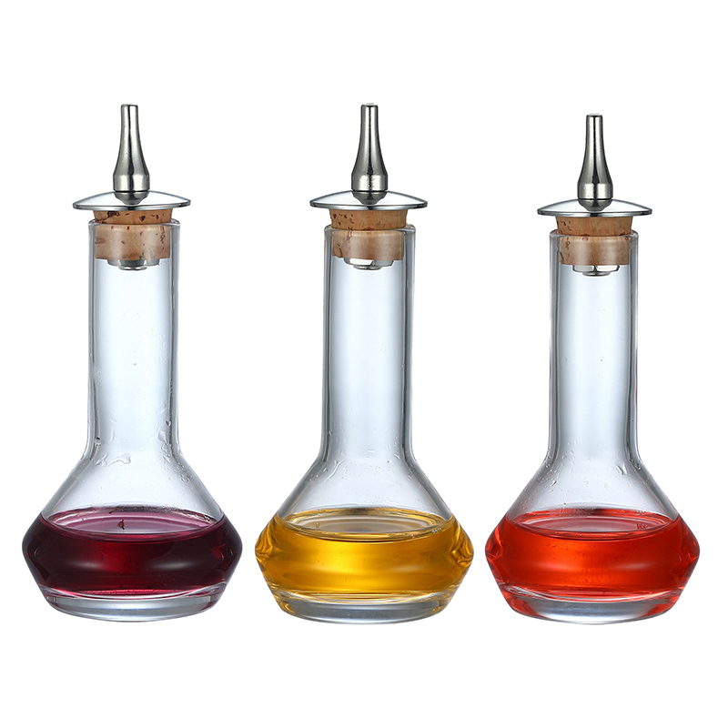 カクテル用ガラスビターボトル、ステンレス製ダッシュボードトッ - Bitters Bottle Set のレビューと価格